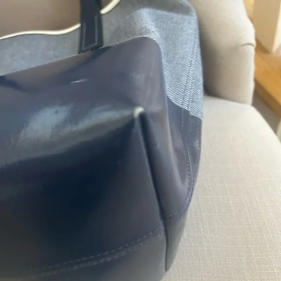 kate spade cream and navy and Tote Bag. 17”x13” - Picture 12 of 16